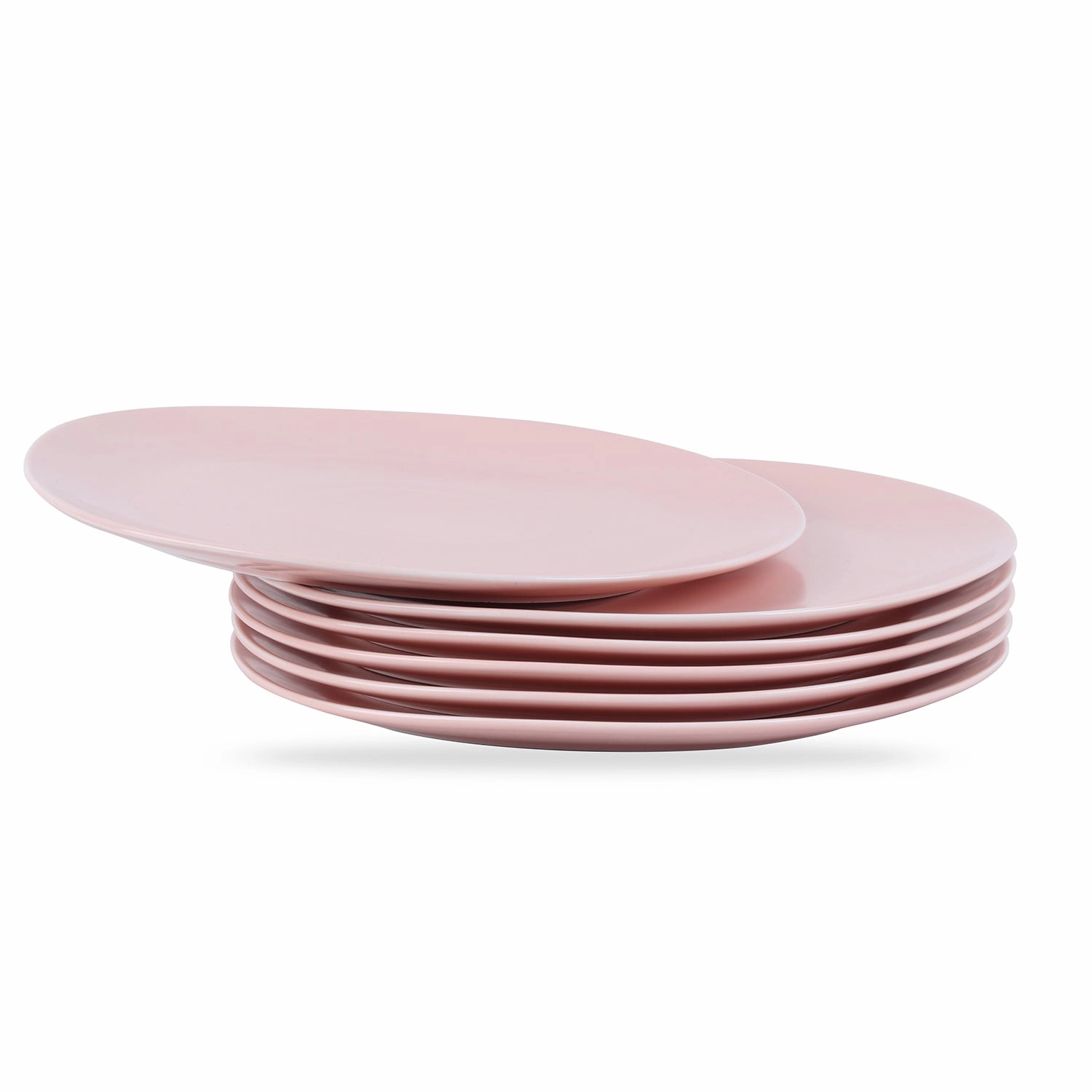 Stone Lain Delilah Porcelain Organic Shaped Dinner Plate Set of 6