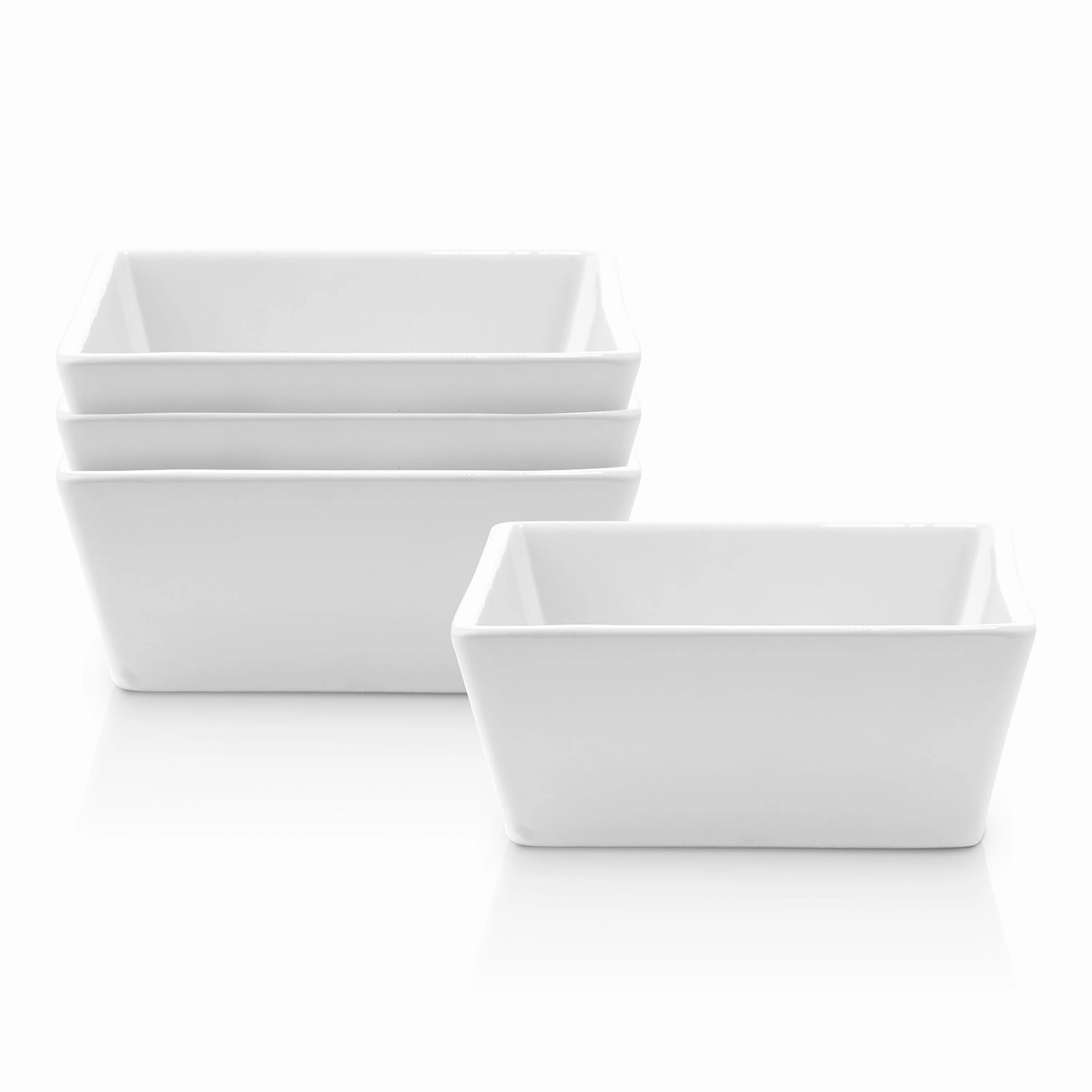 Stone Lain Grace Stoneware Square Bowl Set of 4