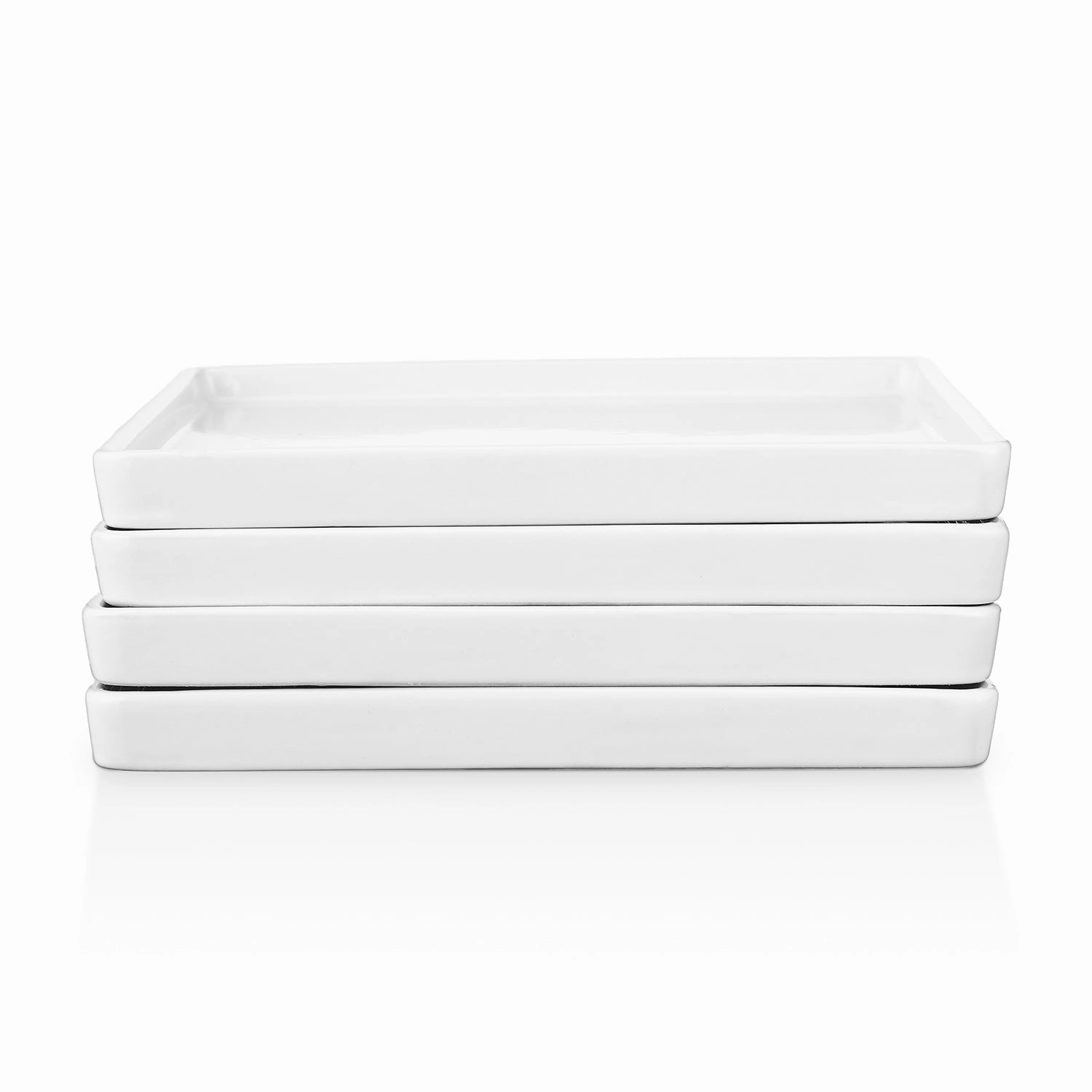 Stone Lain Grace Stoneware Square Salad Plate Set of 4