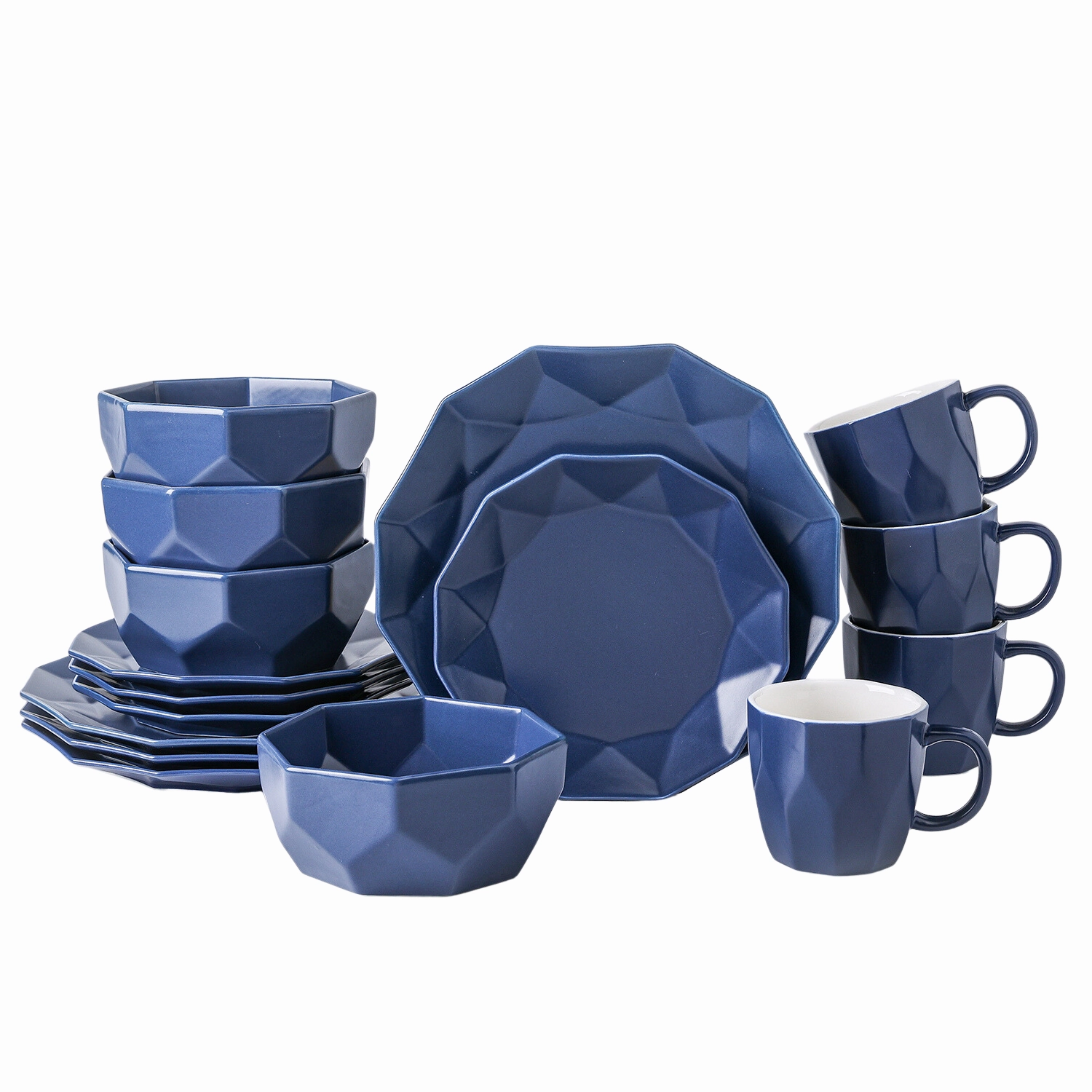 Stone Lain Jamie Porcelain 16-Piece Dinnerware Set