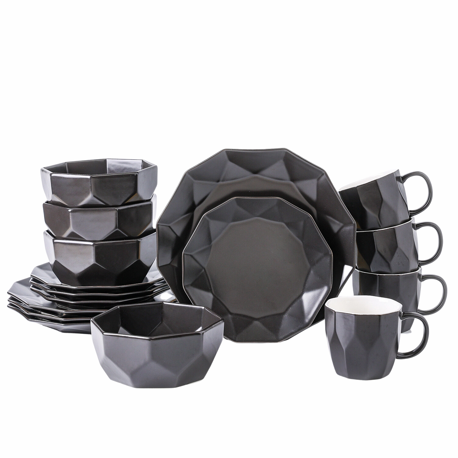 Stone Lain Jamie Porcelain 16-Piece Dinnerware Set