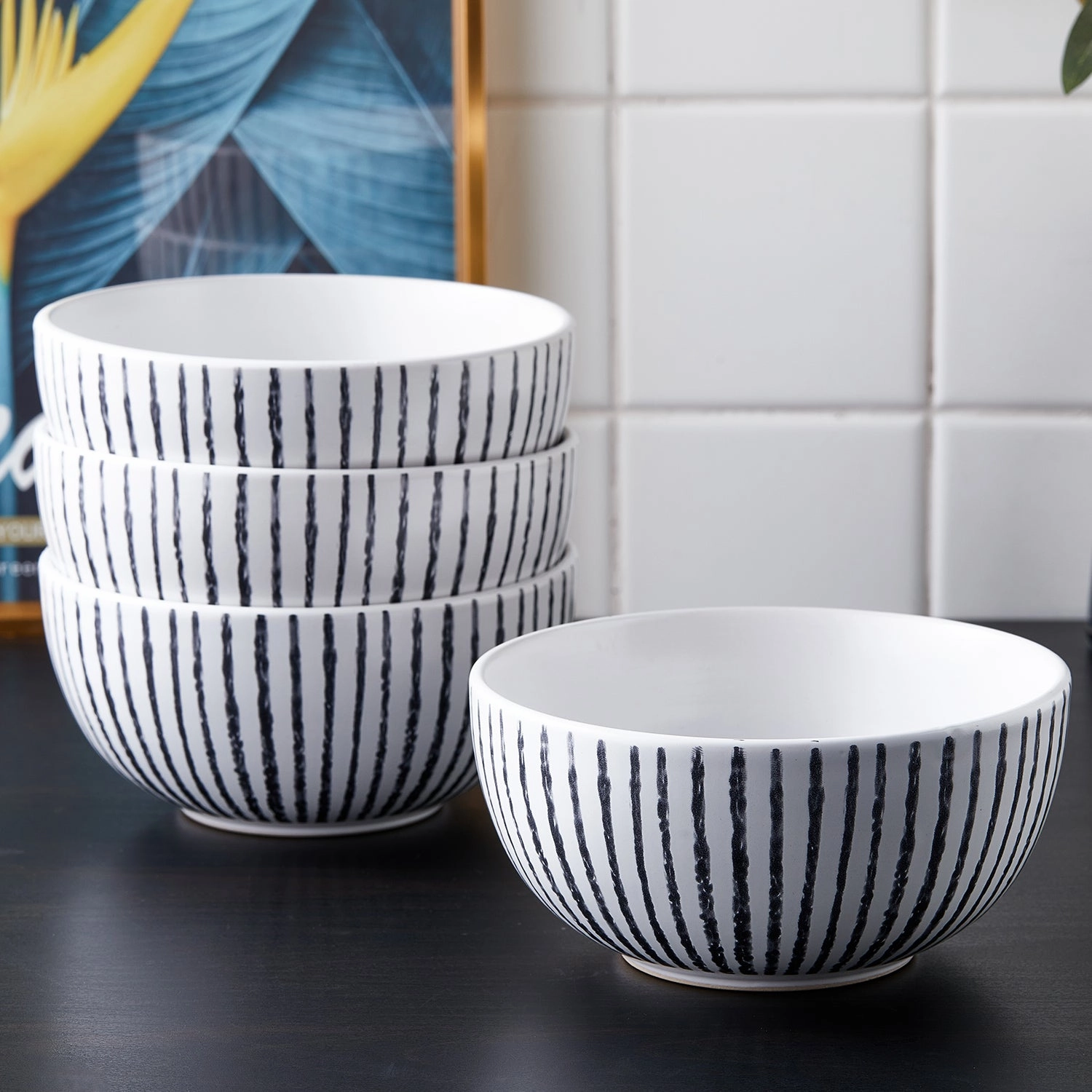 Stone Lain Nova Stoneware 16-piece Round Dinnerware Set
