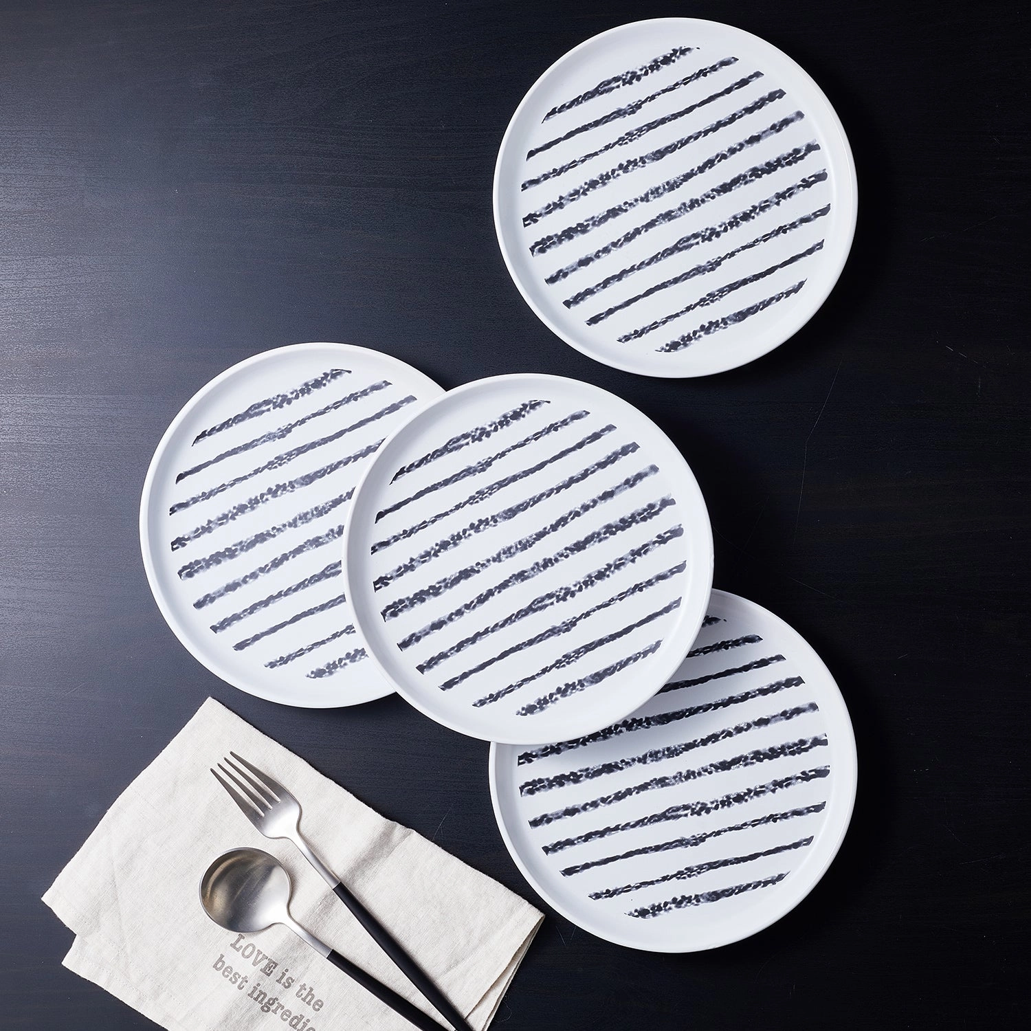 Stone Lain Nova Stoneware 16-piece Round Dinnerware Set