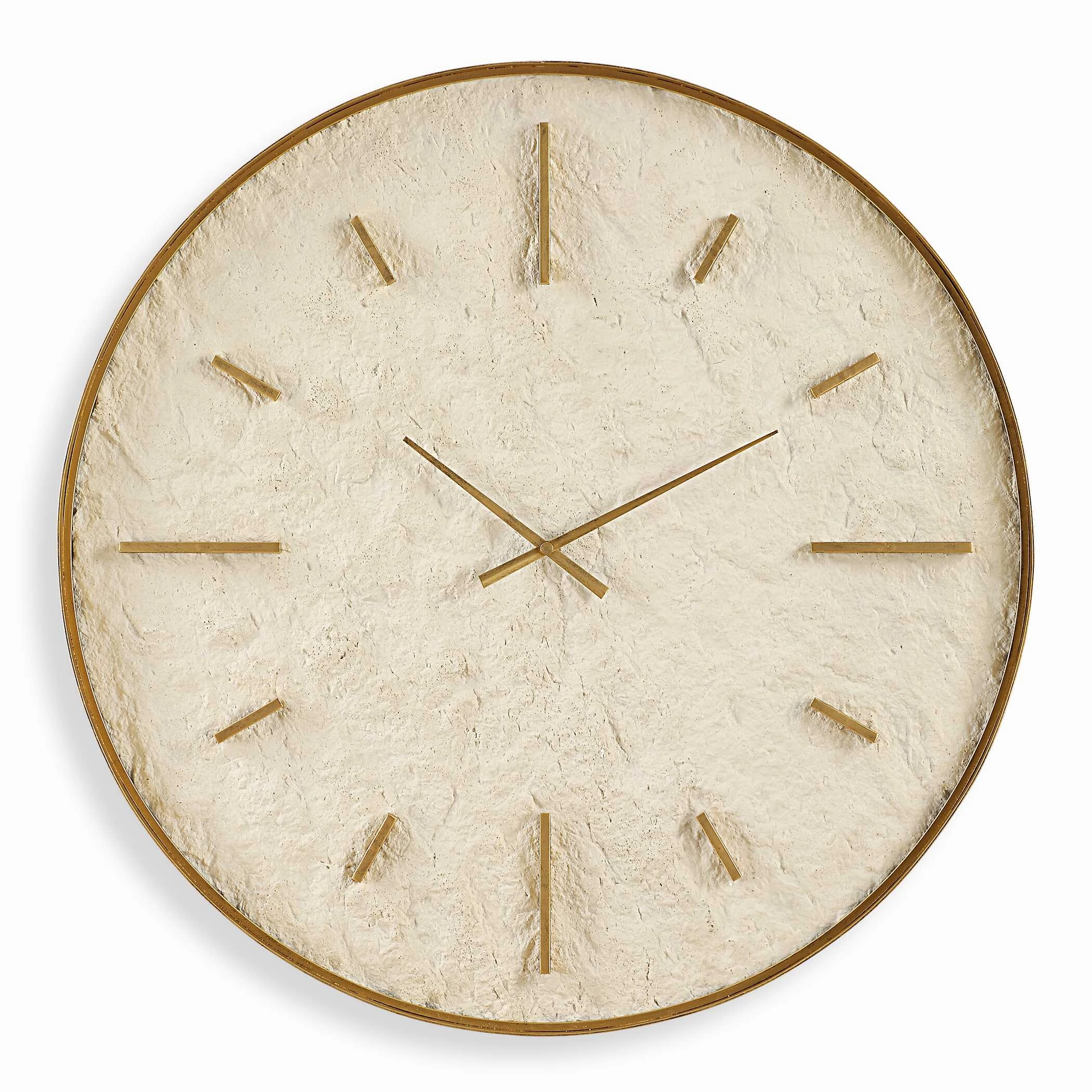 Stone Serenity Wall Clock Antique Gold Clocks decor discount