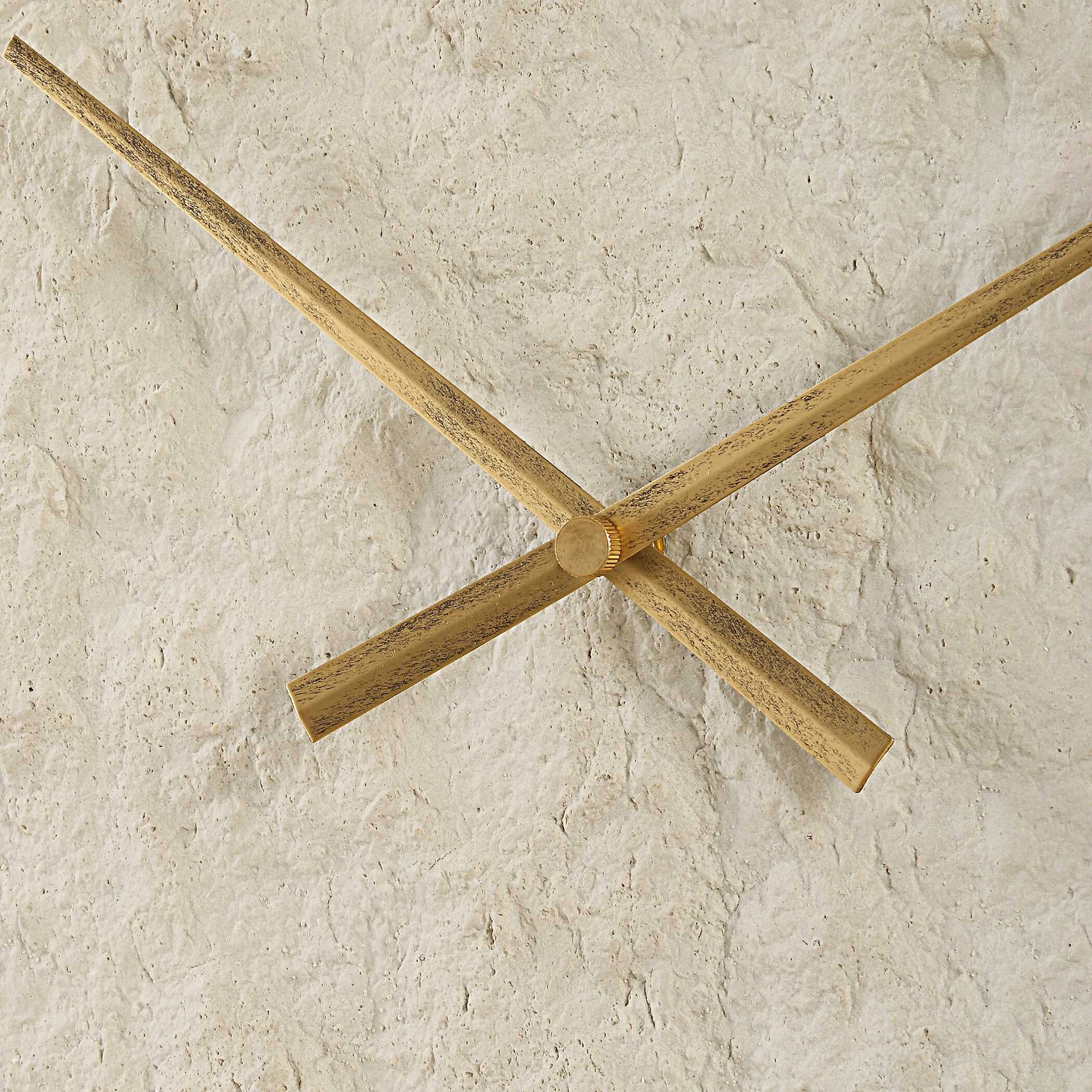 Stone Serenity Wall Clock Antique Gold Clocks decor discount