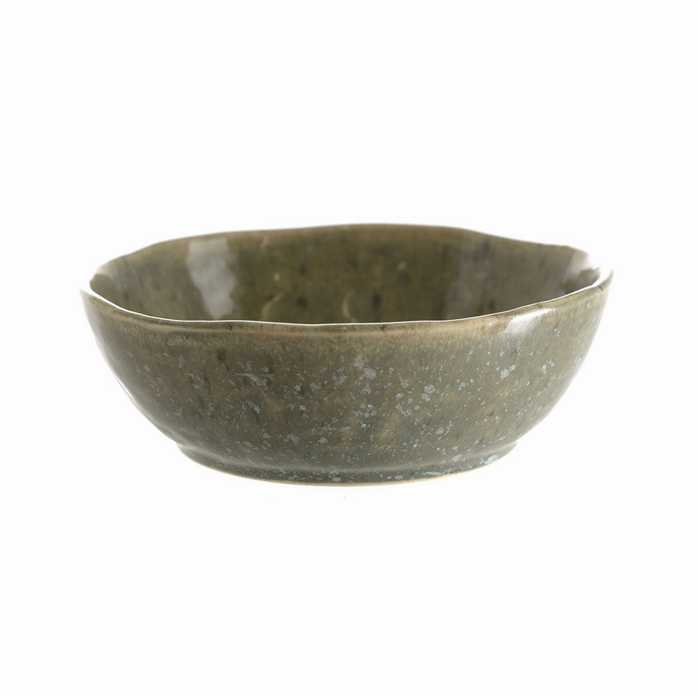 Stoneware Bowl Matte Speckle Green Serveware clearance shop