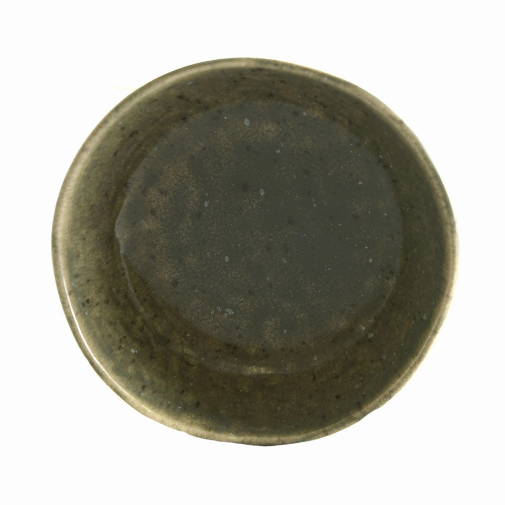 Stoneware Bowl Matte Speckle Green