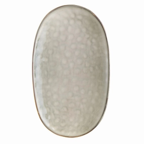 Stoneware Oval Platter Olive Green Serveware clearance shop