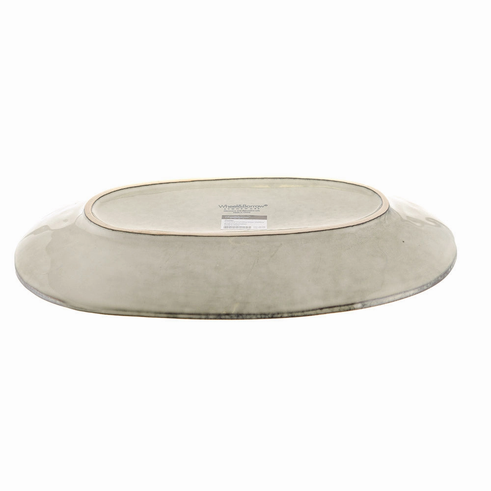Stoneware Oval Platter Olive Green