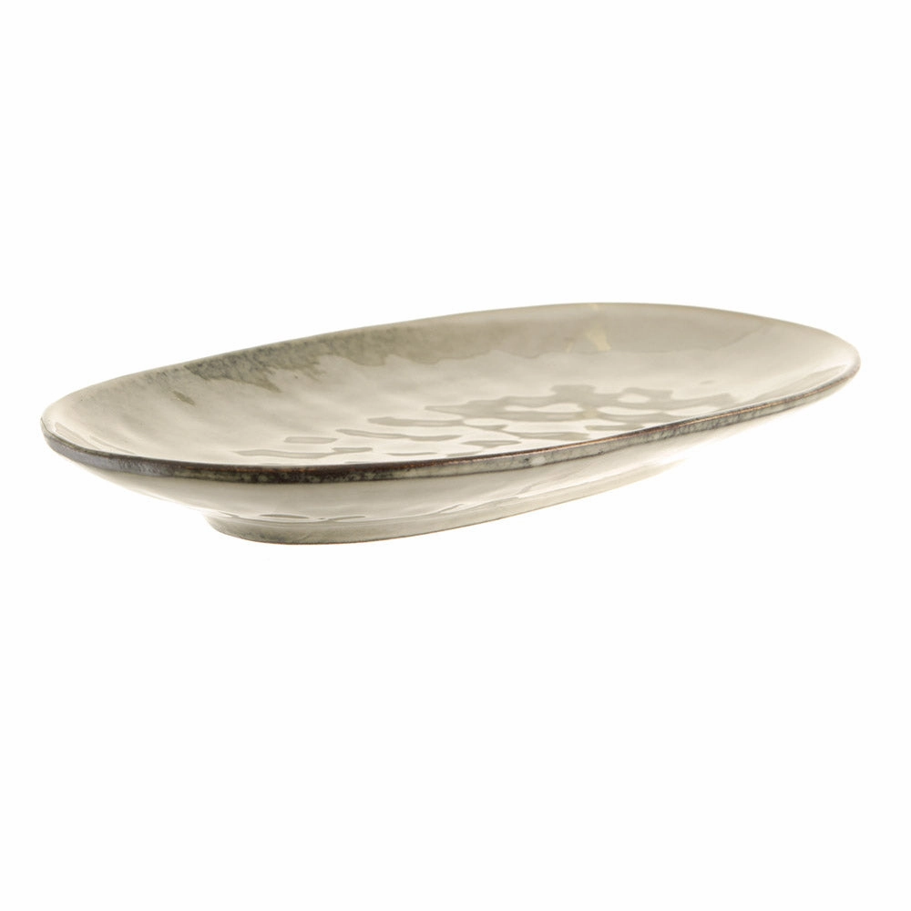 Stoneware Oval Platter Olive Green