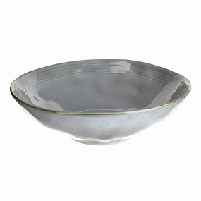 Stoneware Salad Bowl Light Blue Serveware clearance shop