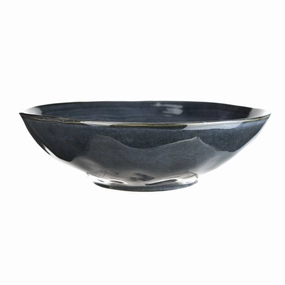 Stoneware Salad Bowl Mediterranean Blue Serveware clearance shop