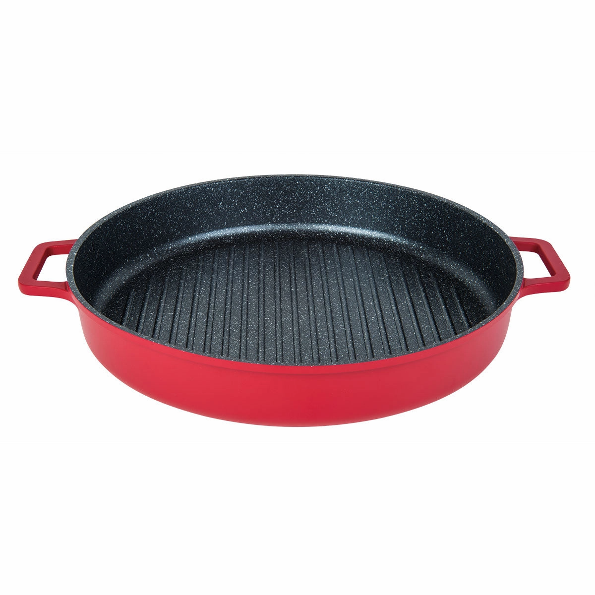 Stovetop Oven Grill Pan With Heat-In Steam-Out Lid, Non-Stick Cast Aluminum, 12"