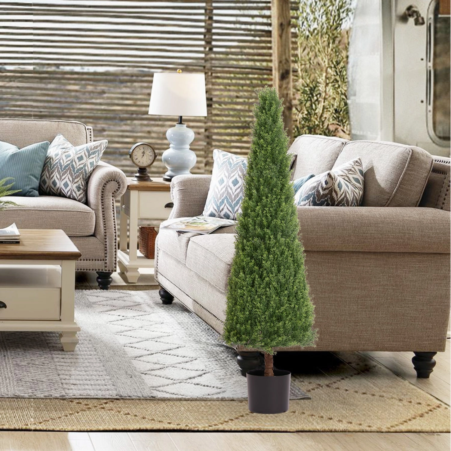 Streamdale Artificial Boxwood Topiary Trees 120cm 2pcs