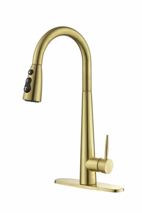 Streamdale Gold Kitchen Faucets With Pull Down Sprayer, Kitchen Sink Faucet Cooking Tools & Accessories buy more save more