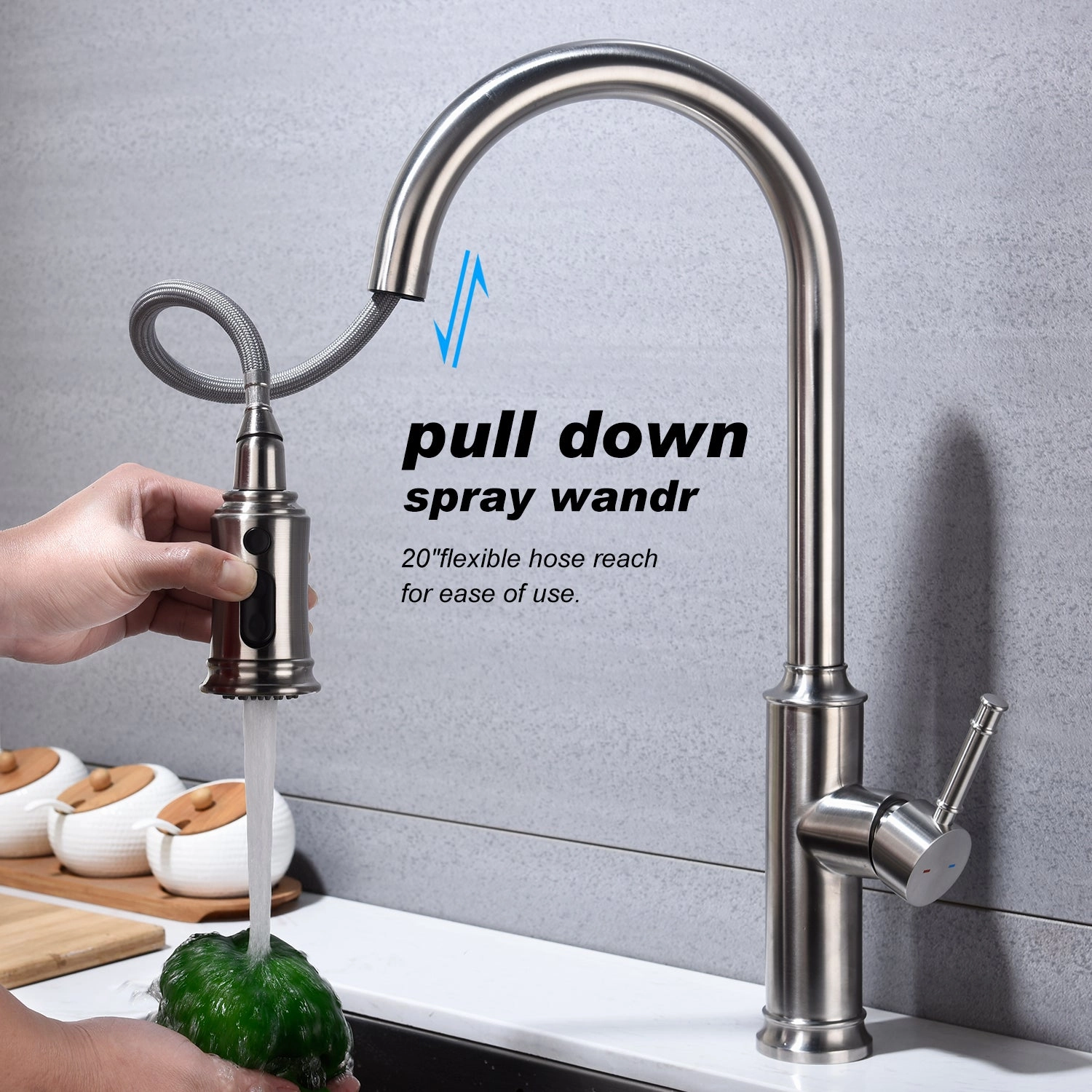 Streamdale Kitchen Faucet With Pull Out Sprayer