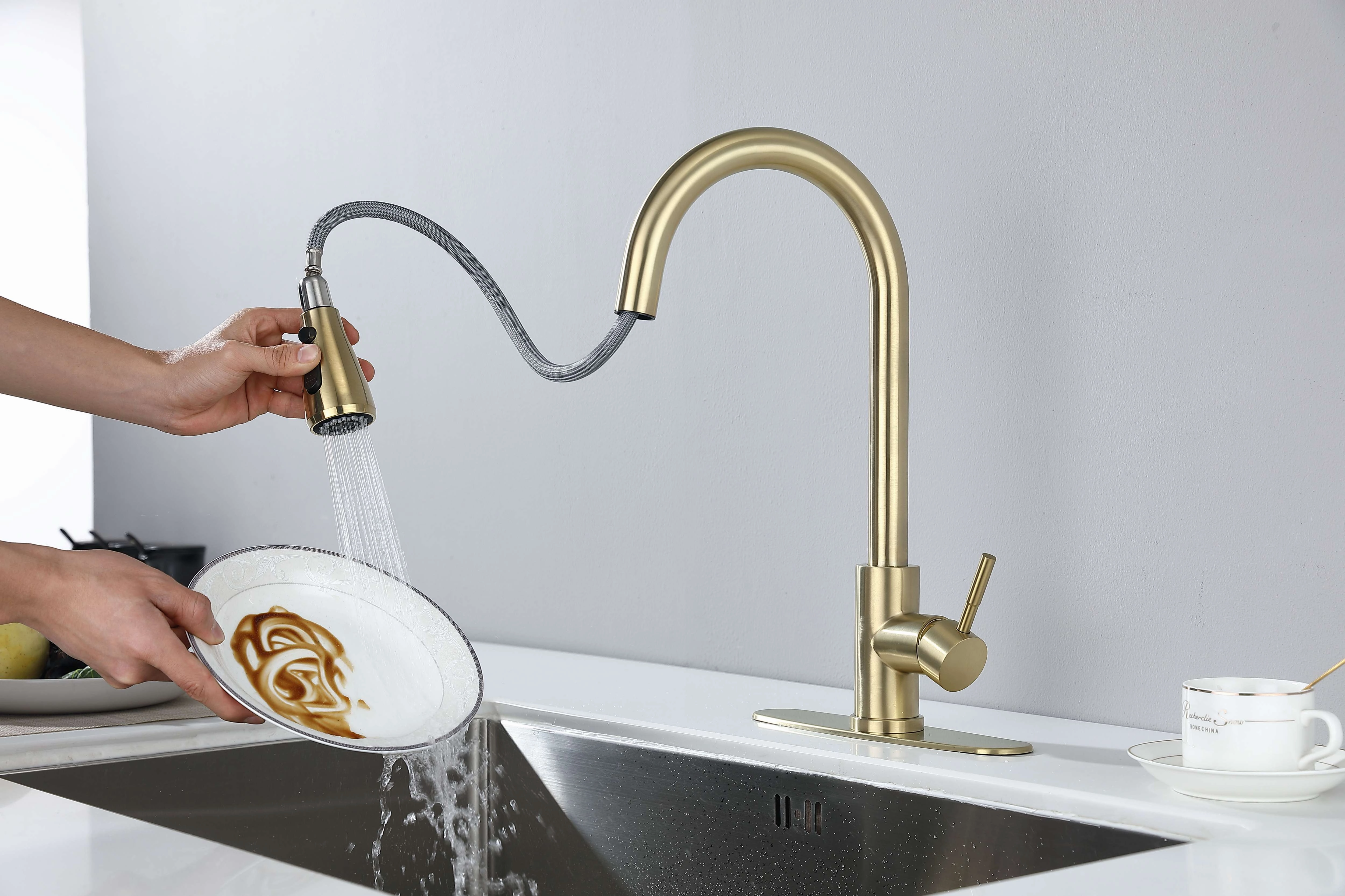 Streamdale Kitchen Faucet With Pull Out Sprayer
