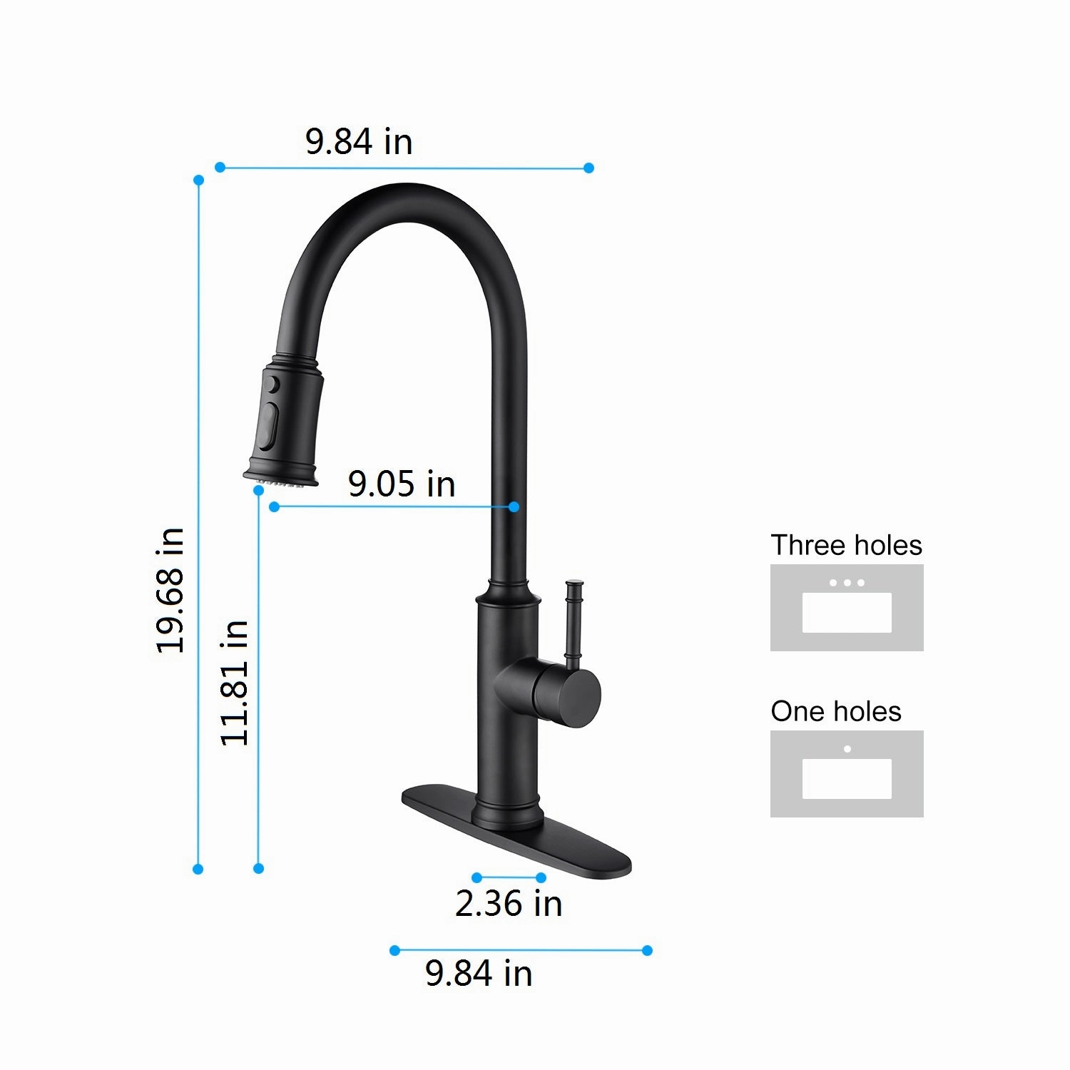 Streamdale Kitchen Faucet With Pull Out Sprayer