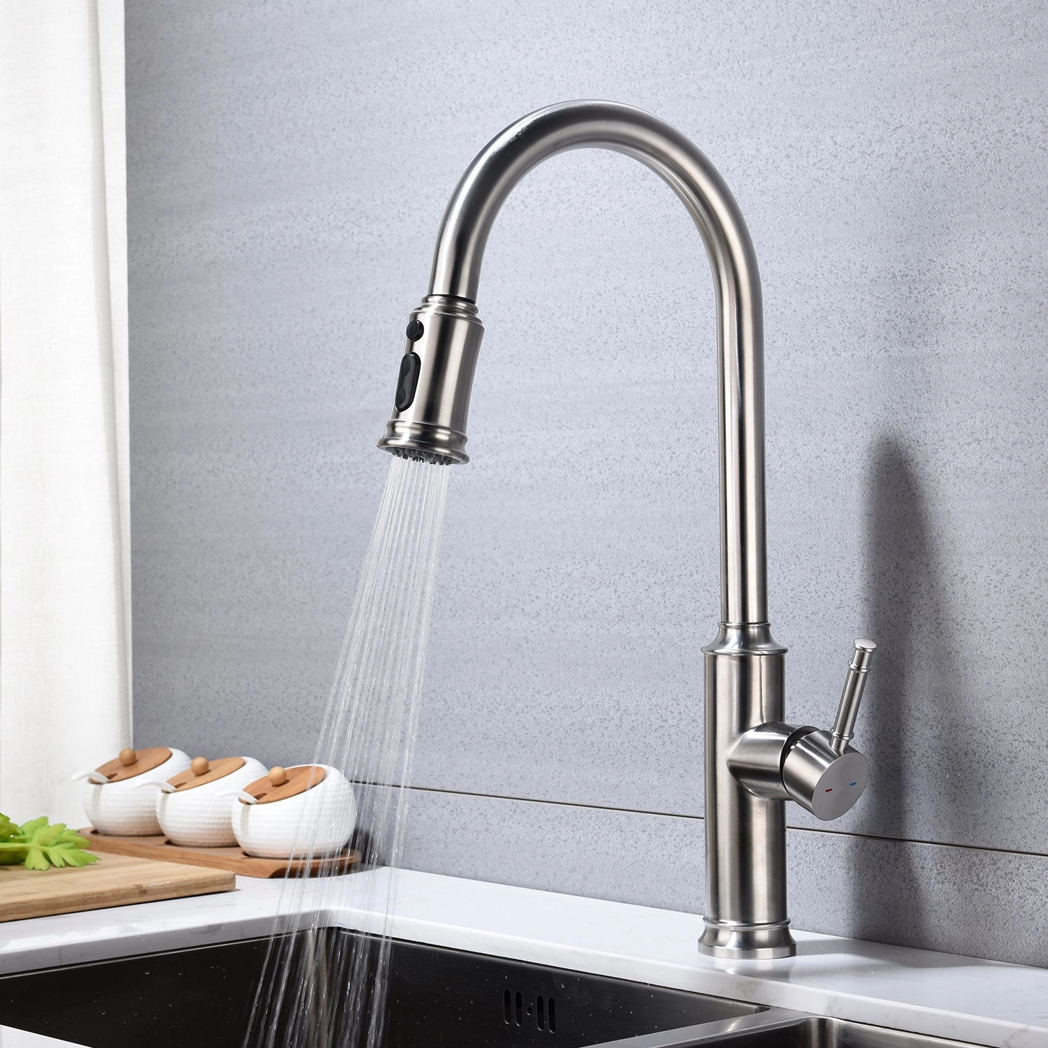 Streamdale Kitchen Faucet With Pull Out Sprayer