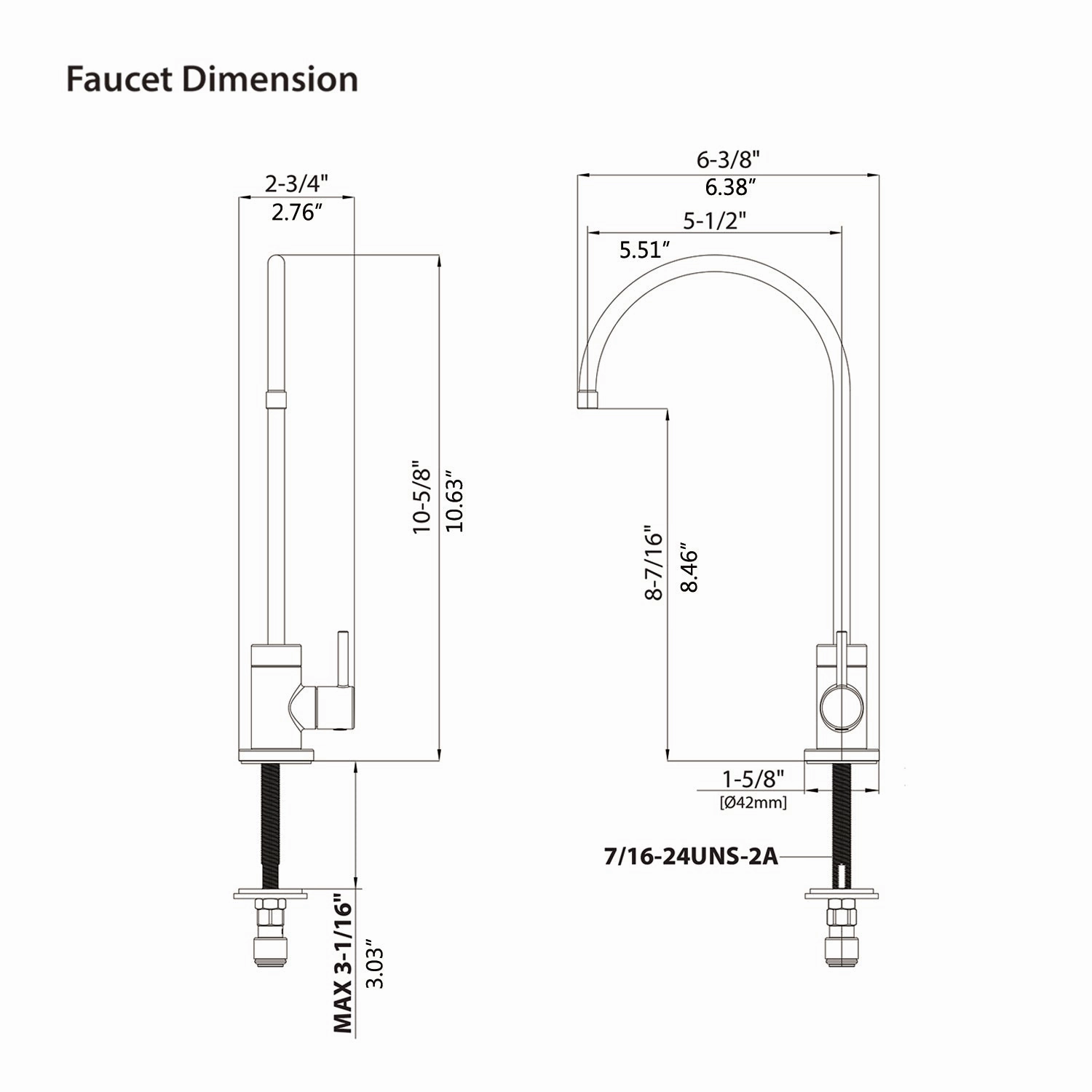 Streamdale Kitchen Water Filter Faucet, Drinking Water Faucet