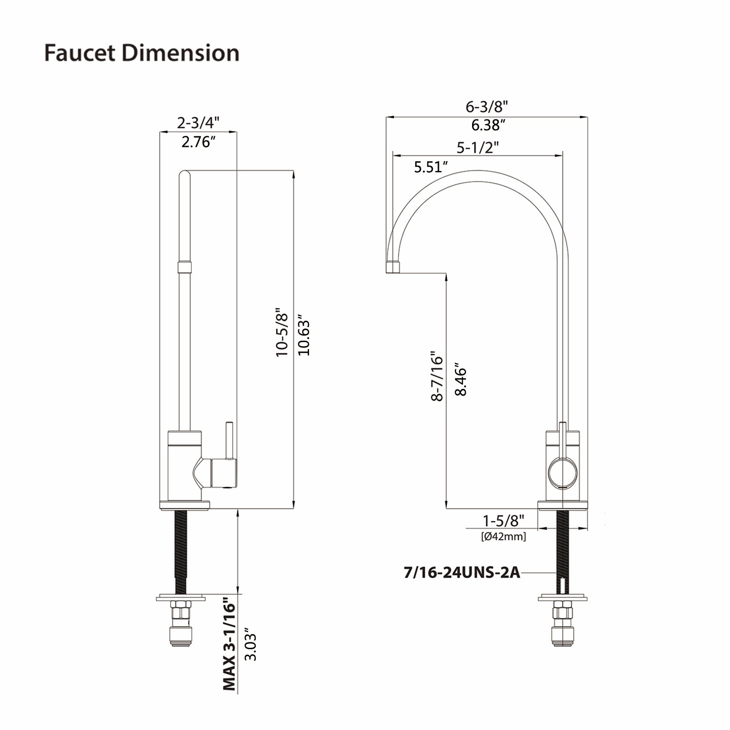 Streamdale Kitchen Water Filter Faucet, Drinking Water Faucet