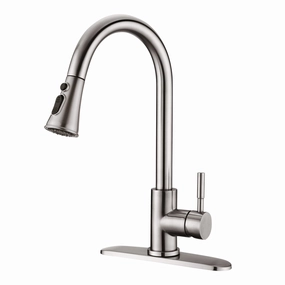 Streamdale Pull Down Kitchen Faucet With Sprayer Stainless Steel Brushed Cooking Tools & Accessories buy more save more