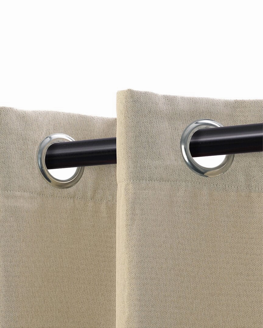 Superior 52x96 Linen-Inspired Classic Modern Blackout 2pc Curtain Panel Set