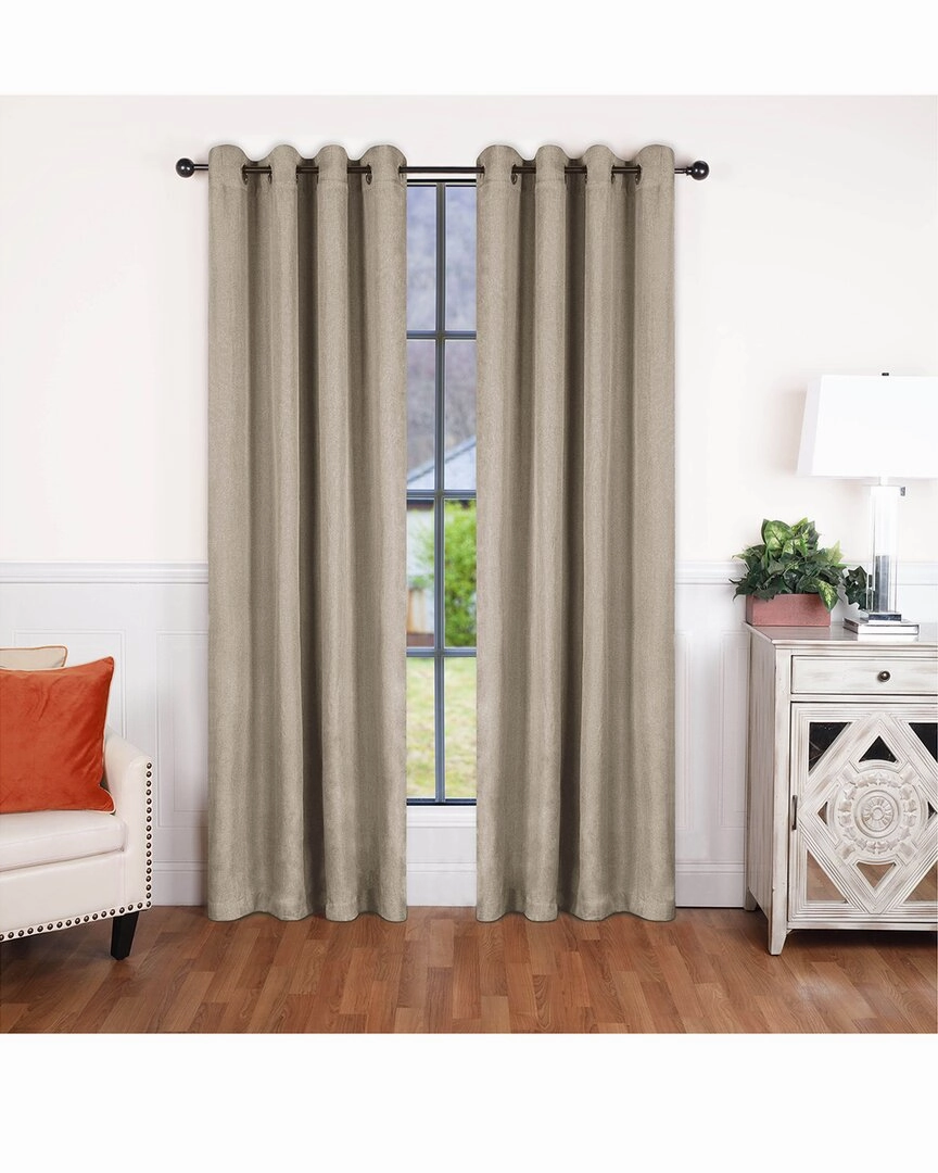 Superior 52x96 Linen-Inspired Classic Modern Blackout 2pc Curtain Panel Set Cookware hot cookware outlet