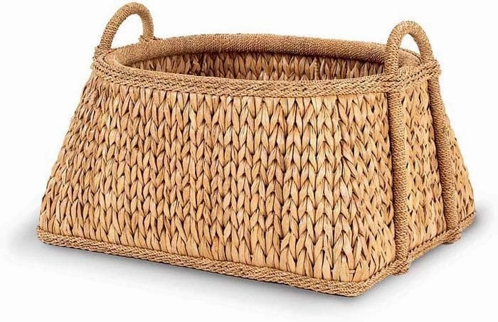 Sweater Weave Palm Leaf Melon Basket Decorative Baskets clearance deals