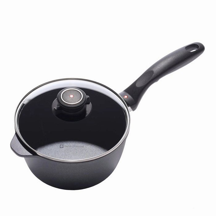 Swiss Diamond 2.2 Quart Saucepan With Lid Cookware holiday sale