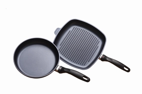 Swiss Diamond 2 Piece Cookware Set - Fry Pan and Grill Pan Bakeware online promo