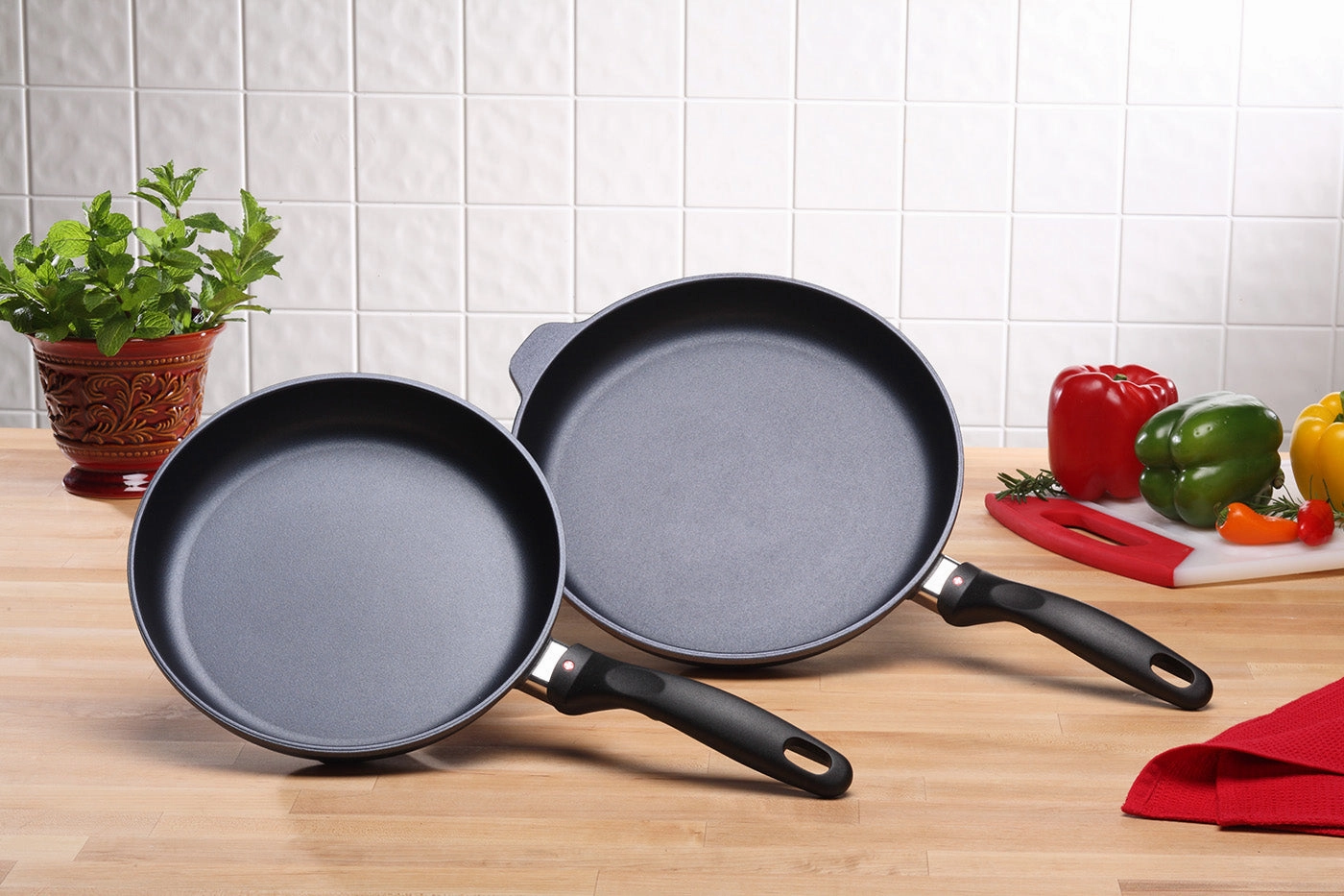 Swiss Diamond HD 2 Piece Cookware Set - Fry Pan Duo, 9.5" and 11"