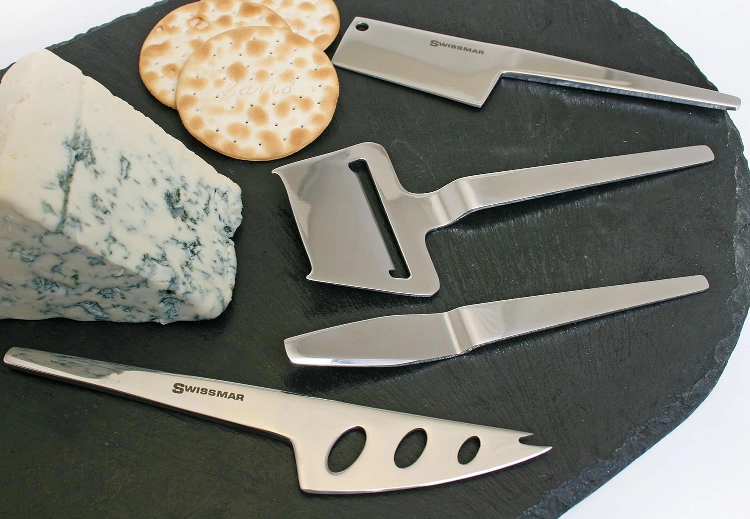 Swissmar 4 Piece Slim-Line Cheese Knife Set