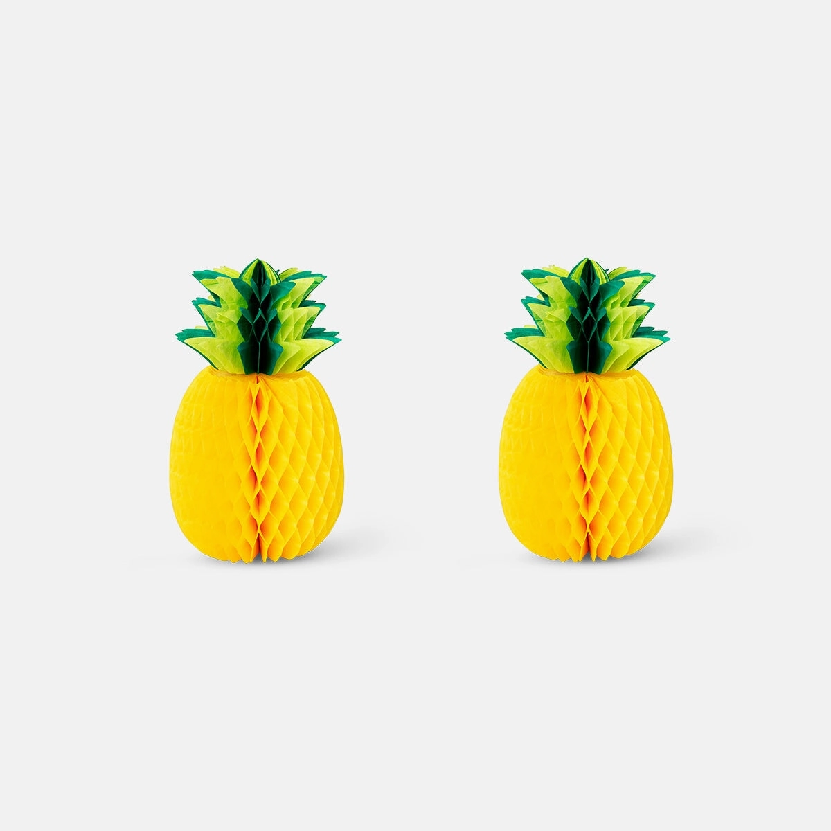Table decorations as paper honeycomb pineapples - 2 pcs