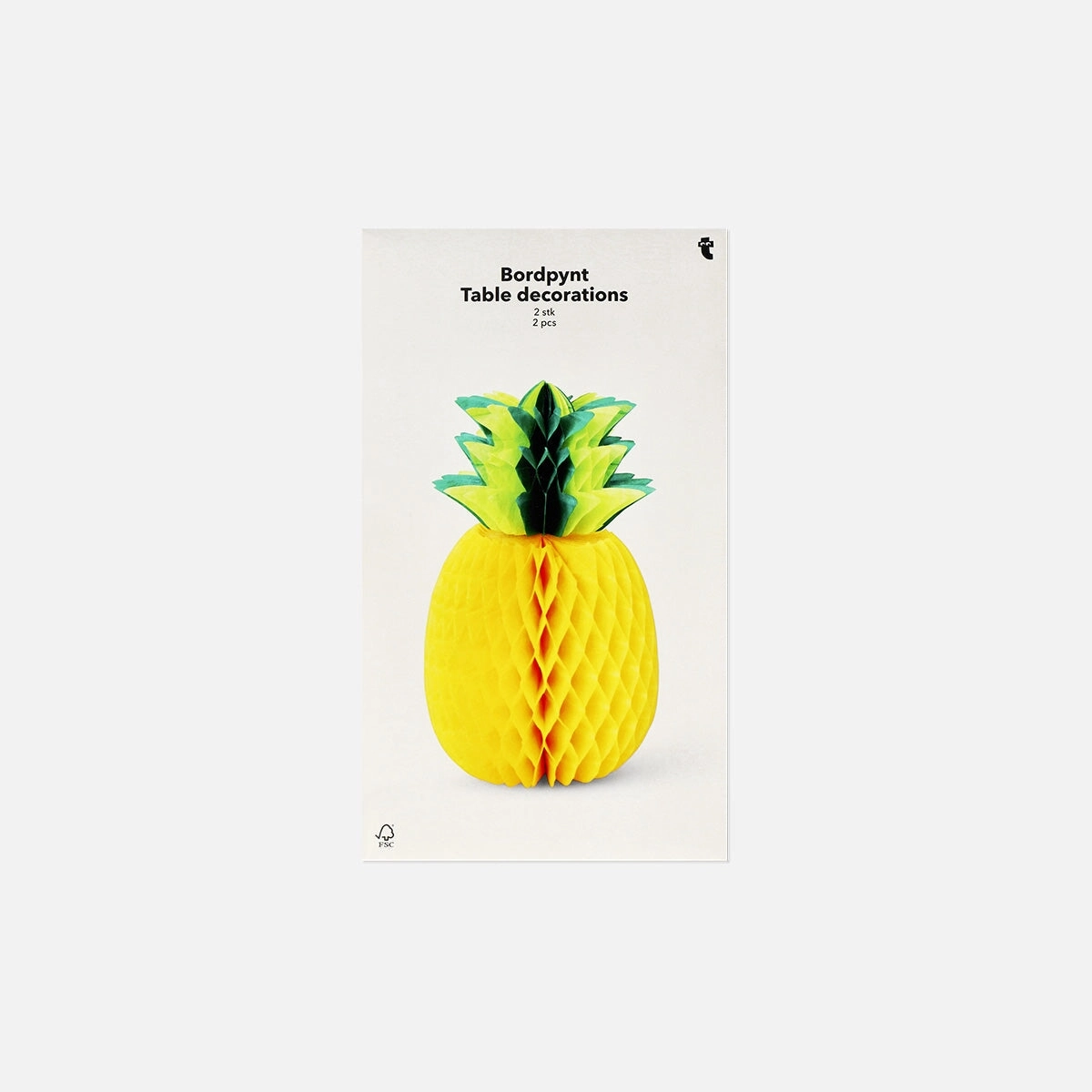 Table decorations as paper honeycomb pineapples - 2 pcs Kitchen Tableware at affordable prices