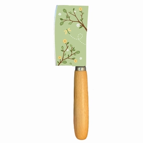 Talisman Designs Laser Etched Beechwood Cheese Knife, Woodland Collection, Green Cutlery outlet discounts