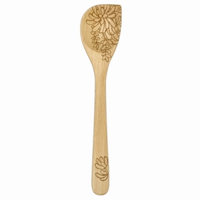 Talisman Designs Laser Etched Beechwood Corner Spoon, Succulent Collection Cooking Tools & Accessories mega discount