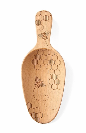 Talisman Designs Laser Etched Beechwood Large Scoop, Honey Bee Collection Cooking Tools & Accessories outlet tools
