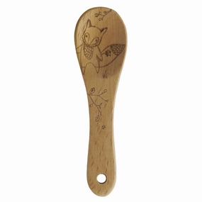 Talisman Designs Laser Etched Beechwood Mini Spoon, Woodland Collection, Fox Cooking Tools & Accessories mega discount
