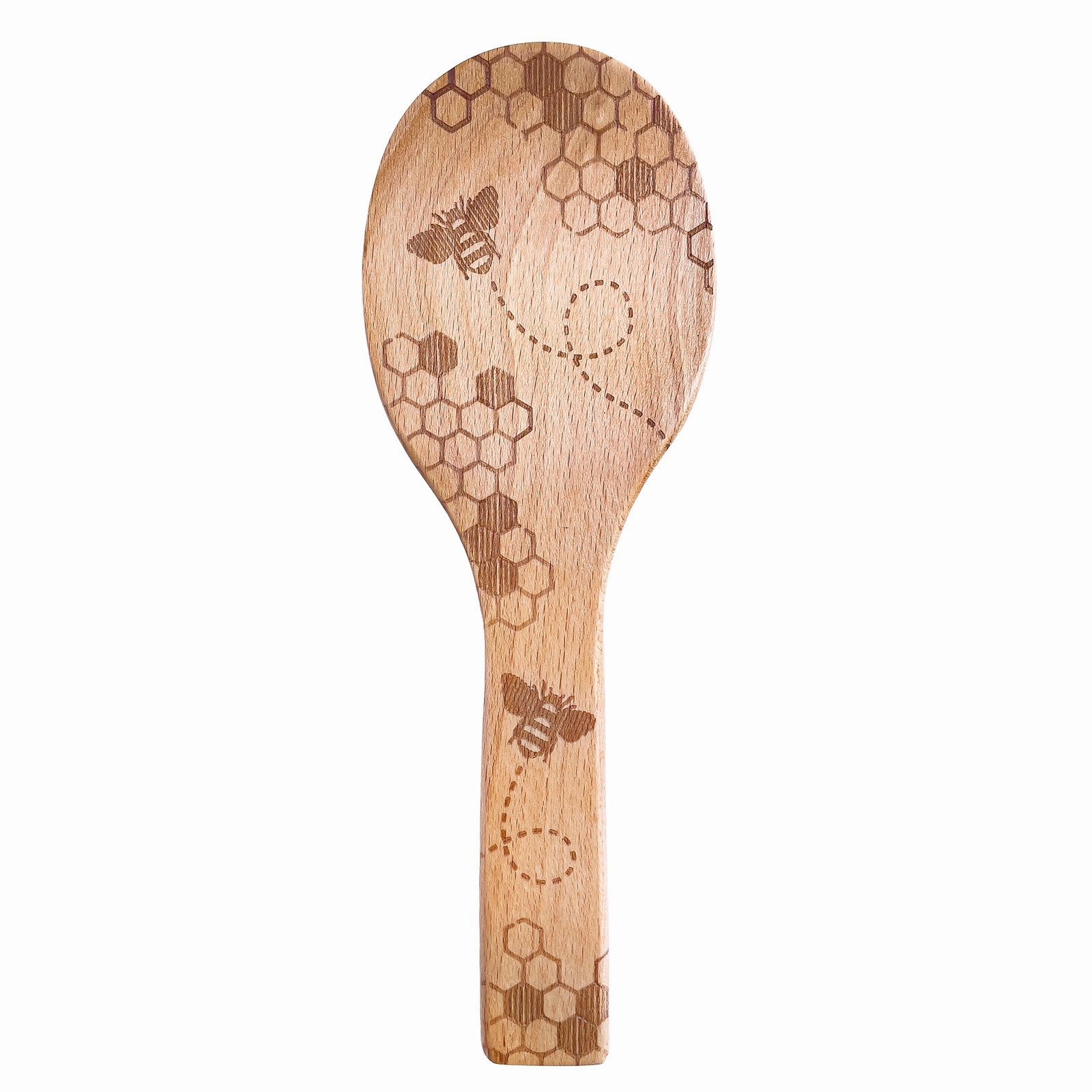 Talisman Designs Laser Etched Beechwood Rice Paddle, Honey Bee Collection Cooking Tools & Accessories mega discount