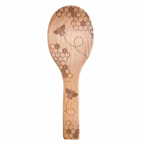 Talisman Designs Laser Etched Beechwood Rice Paddle, Honey Bee Collection Cooking Tools & Accessories mega discount
