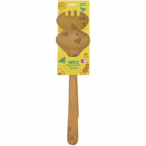 Talisman Designs Laser Etched Beechwood Salad Serving Set, Honey Bee Collection, Set of 2 Cooking Tools & Accessories mega discount