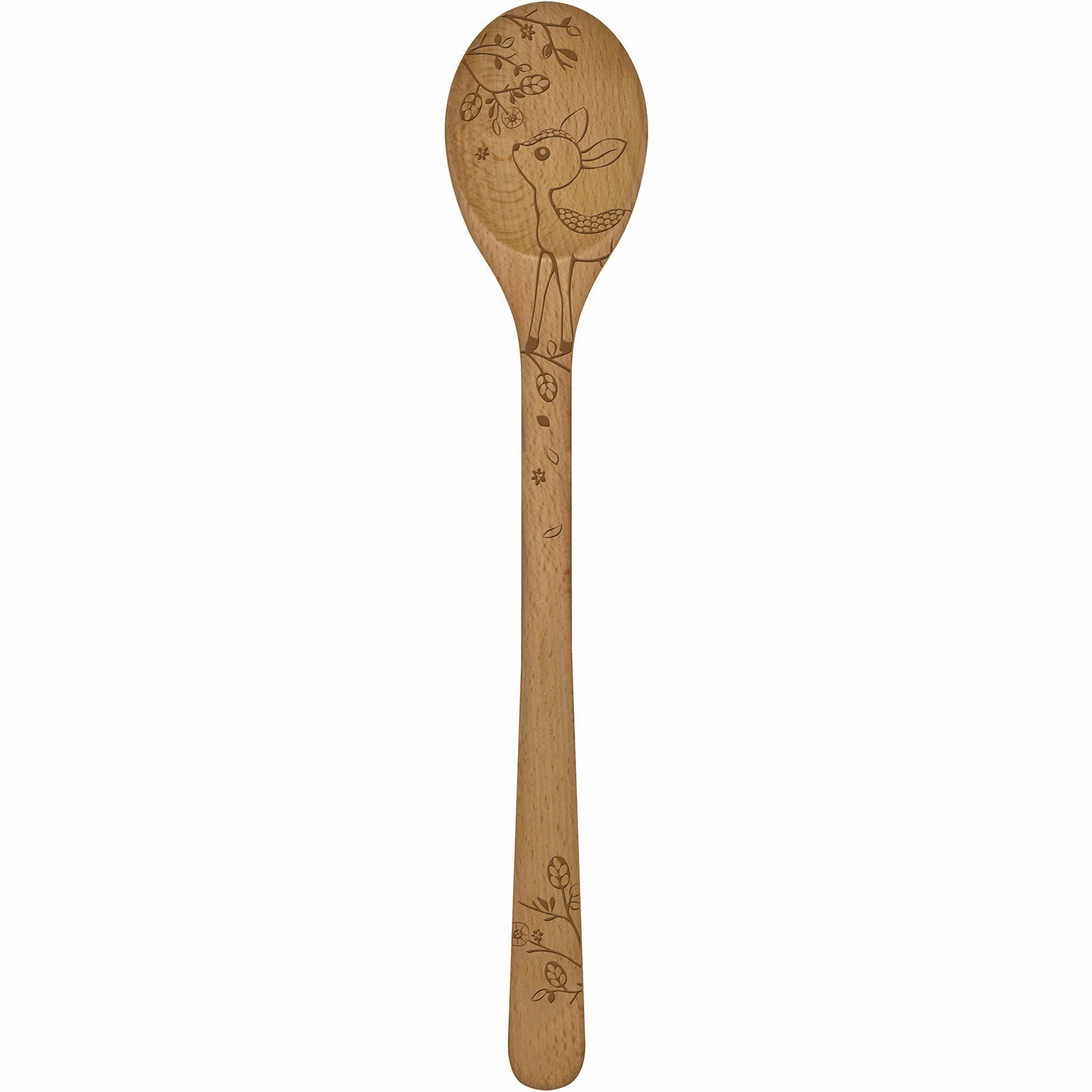 Talisman Designs Laser Etched Beechwood Sauce Spoon, Woodland Collection Cooking Tools & Accessories mega discount