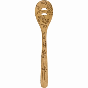 Talisman Designs Laser Etched Beechwood Slotted Spoon, Nature Collection, Set of 1 Cooking Tools & Accessories mega discount