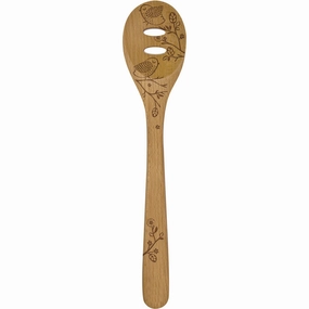 Talisman Designs Laser Etched Beechwood Slotted Spoon, Woodland Collection, Set of 1 Cooking Tools & Accessories mega discount