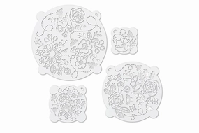 Talisman Designs Multi-Use Baking Stencils, Honey Bee Design, Set of 4 sizes, 3.5 inch, 5 inch, 8 inch, & 10 inch, White Cooking Tools & Accessories mega discount