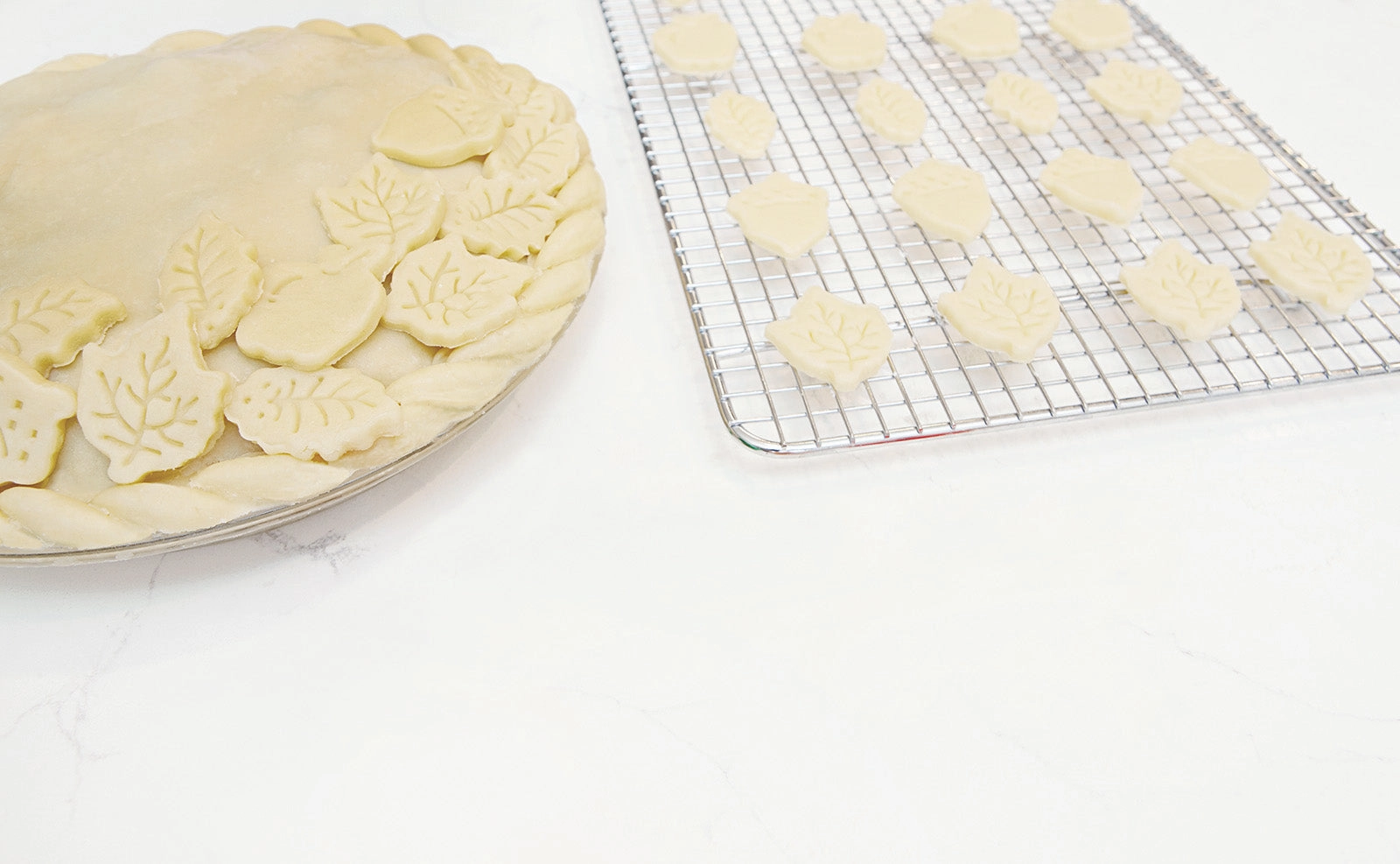 Talisman Designs Plunger Style Pie Crust Cutters, Fall Design, 4-Piece Set
