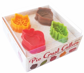 Talisman Designs Plunger Style Pie Crust Cutters, Fall Design, 4-Piece Set Cooking Tools & Accessories buy more save more