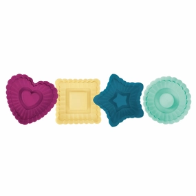 Talisman Designs Plunger Style Thumbprint and Linzer Cookie Cutters, 4 Piece Set Cooking Tools & Accessories outlet tools