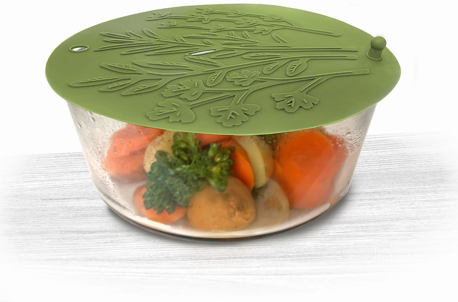 Talisman Designs Silicone Steamer & Roasting Shields, Set of 2, Green